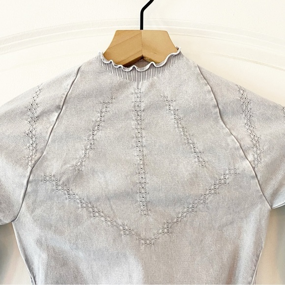 FREE PEOPLE Good Karma High Neck Athletic Top NEW - Picture 4 of 10